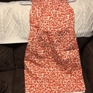 Size 0 fun print cotton, lined sheath dress